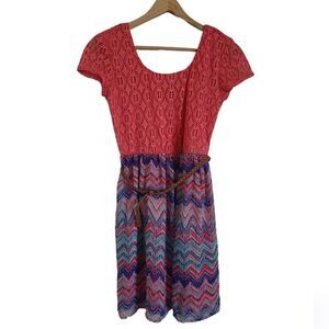 women's Dress Rue21 summer dress size xs short-sleeved chevron